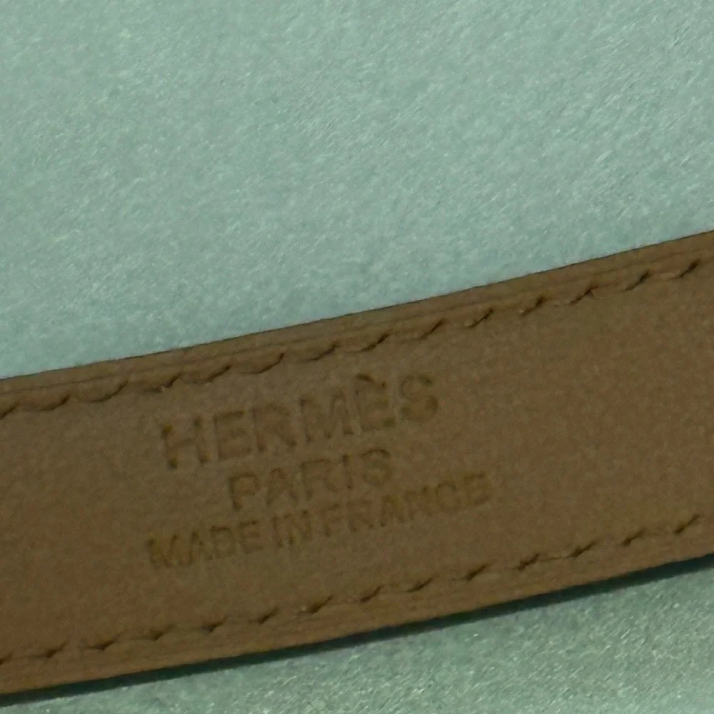 Hermes Kelly Black Leather Belt with Gold Turn-Lock